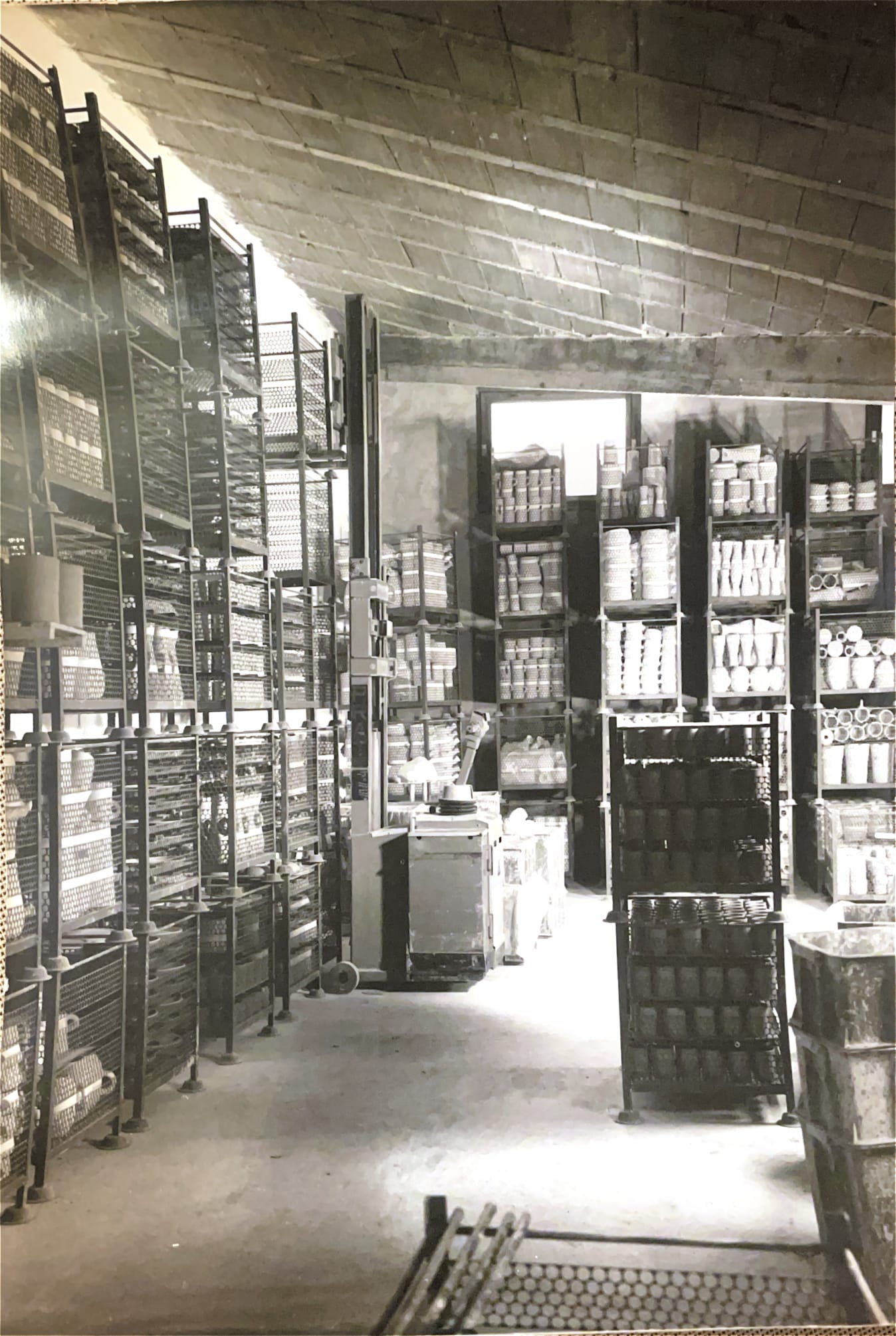 Stock de pièces empilées — années 70-80