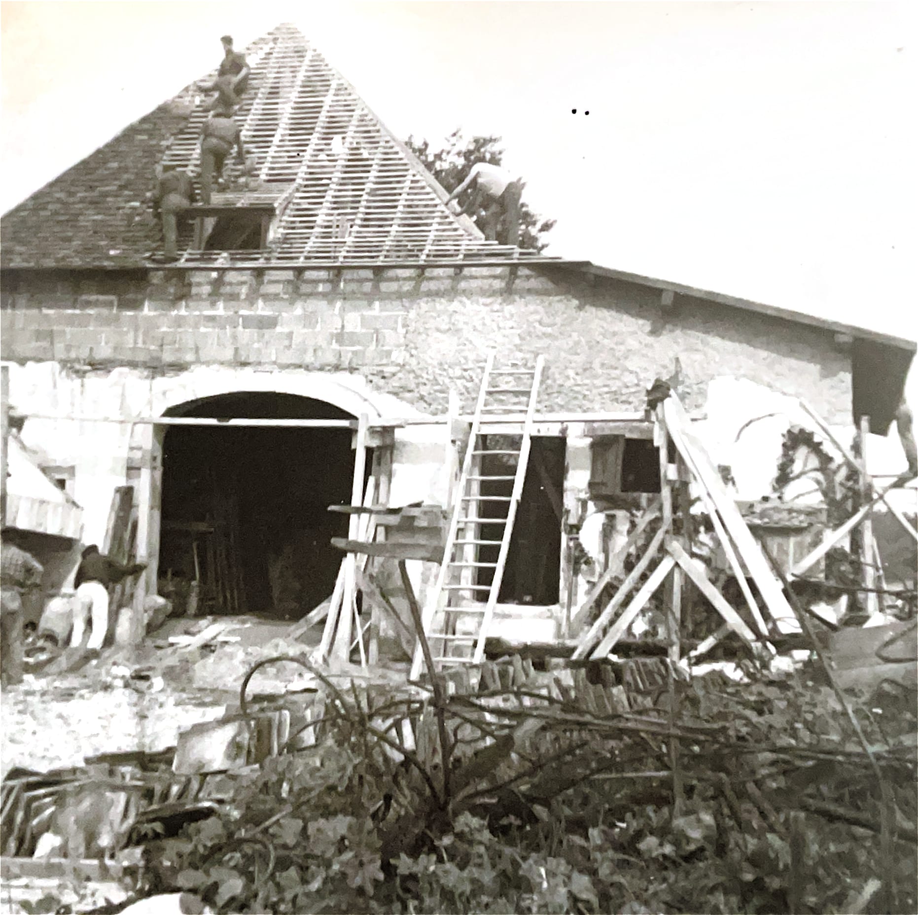 Reconstruction de la grange — 1961